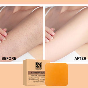 Private Label Handmade Natural Sandelholz Safran Ziegenmilch Ent bräunung Self Tan Remover Deodorant Bar Seife - Product Image 3