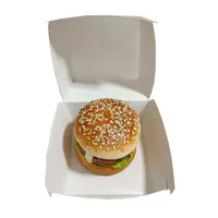 Boîtes à hamburgers personnalisées en gros, nouvelles, imperméables et résistantes à l'huile