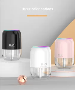 200ml Portable Mini USB Ultrasonic Silent Air Purifier Cool Mist Humidifier Essential Oil <b>Diffuser</b> <b>LED</b> <b>Lighting</b> 1 Year Plastic - Product Image 2