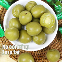 Snacks de Fruta Crujiente de Ciruela Verde Preservada al por Mayor, Dulce y Ácido, a Granel