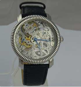 Winner Men Top Oem lujo transparente moda diamante luminoso engranaje movimiento <span class=keywords><strong>real</strong></span> diseño masculino mecánico esqueleto reloj de pulsera - Product Image 2
