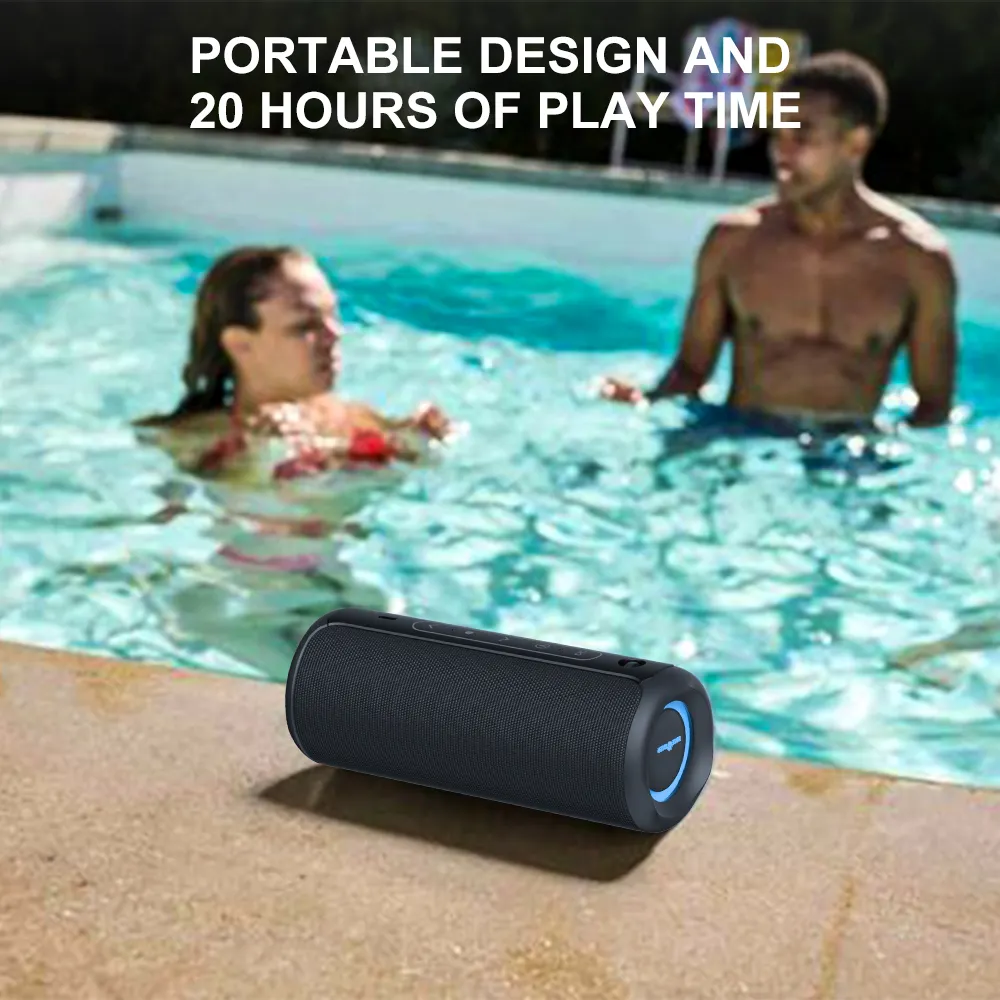 Altoparlante Bluetooth da esterno di vendita caldo altoparlante da festa RGB impermeabile con suono da 30W