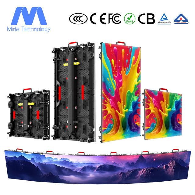 MIDA Waterproof LED Video Wall Panel Concert Stage Event Movable Backdrop Pantalla Advertising Outdoor Led Rental Display Screen
