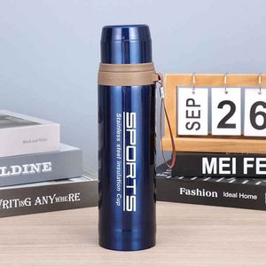 Sports Stainless Steel Vacuum Insulated <b>Thermos</b> Flask With Rope Travel Cup 24H Thermal Insulation - Product Image 3