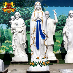 Décoration d'église personnalisée Religieux Catholique Grande Taille Figure Sculpture Jardin Marbre Notre-Dame <span class=keywords><strong>de</strong></span> <span class=keywords><strong>Lourdes</strong></span> Statue - Product Image 1