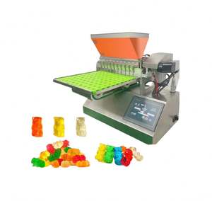 Machine automatique en acier inoxydable pour la fabrication de bonbons gélifiés à petite échelle, machine à bonbons, machine à remplir les bonbons mous et le chocolat, déposeuse de bonbons gélifiés - Product Image 2