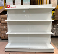 Étagères de présentation, étagères de supermarché, gondoles d'épicerie, rayonnages de magasin, rayonnages de vente au détail, rayonnages de magasin, étagères métalliques, estantes
