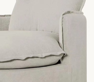 <span class=keywords><strong>Canapé</strong></span> rond <span class=keywords><strong>en</strong></span> <span class=keywords><strong>coton</strong></span> et lin style Wabi-sabi, entièrement démontable et lavable, pour balcon, <span class=keywords><strong>en</strong></span> tissu vintage, fauteuil paresseux personnalisé - Product Image 6