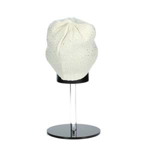 Bonnet en tricot crème pour femme, chaud et confortable pour l'hiver - Product Image 4