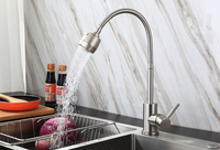 Robinet de Cuisine Pivotant avec Bec Haut pour Évier, Eau Froide Uniquement, Usage Domestique