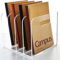 Organizador de Archivos Multifuncional de Acrílico Moderno Personalizado, Portadocumentos de Alta Transparencia, Estante de Almacenamiento de Escritorio para el Hogar, Hotel, Bar