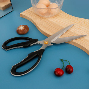 Kitchen <b>Scissors</b> Stainless Steel 8 In Sharp Multi Functional Food Cutting Tool For <b>Meat</b> Bone Fish Chicken Barbecue Use - Product Image 3