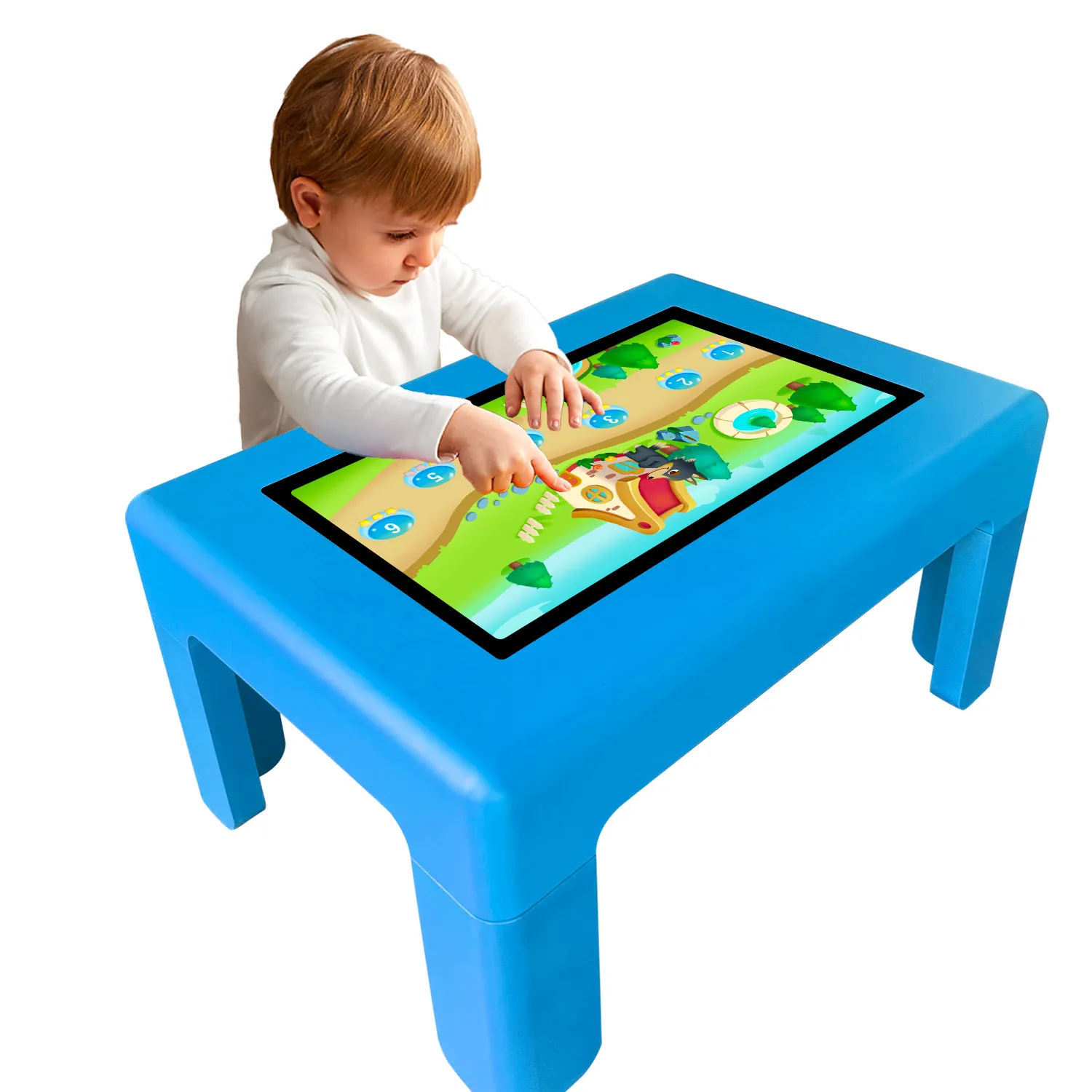 21.5 22 32 43 49 55 65 pollici 4K impermeabile scuola digitale bambini asilo gioco interattivo intelligente tavolo multi touch screen