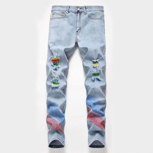 Oem Factory Custom Design Denim Pants Low <strong>Rise</strong> Color Wash Heavy Cotton Stretchable <strong>Men</strong> Sim Fit <strong>Jeans</strong> - Product Image 2