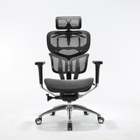 Chaise de bureau ergonomique haut de gamme CEO avec accoudoir 3D avec housse en PU