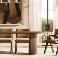 Table à manger vintage en bois noir pour la maison, le restaurant, la villa, table d'appoint en bois massif moderne et rustique pour l'hôtel