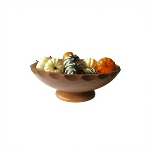 ชามใส่อาหารทำจากไม้ชามใส่ช็อคโกแลตทรงกลมดีไซน์สวยงาม - Product Image 1