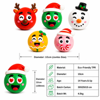 Balle anti-stress en TPR pour Noël, jouet à presser pour les fêtes et les cadeaux, idéal pour les boutiques et les fournitures de fête