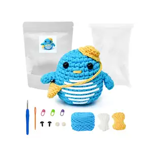 yes sister crochet toy kits learn to crochet penguin starter kit handmade doll animal crocheted Customizing Gifts for begginers