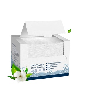 Custom 100% Cotton Face Towel Disposable Extra Thick Dry Wet Use Clean Skin Club Facial Cleansing Towels
