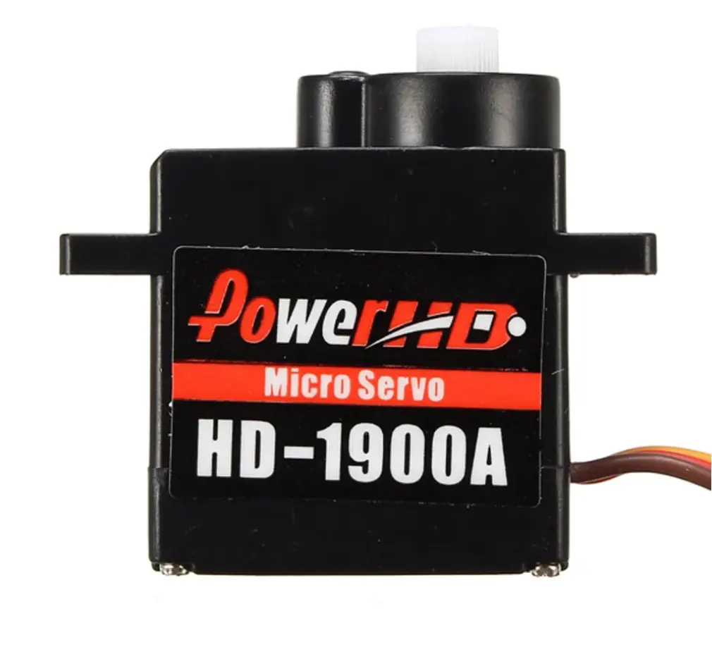 Power HD HD-1900A 4.8-6.0V 1.5kg Mini Servo analógico de alta velocidade (compatível com Futabajr) para helicóptero aviões RC