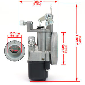 SHA 12.12 Carb. Assy. <span class=keywords><strong>Moteur</strong></span> de moto Carburateur Cyclomoteur <span class=keywords><strong>Ciao</strong></span> PX Bravo Boxer Grillo Velofax Cyclomoteurs et Scooters Dellorto. - Product Image 3