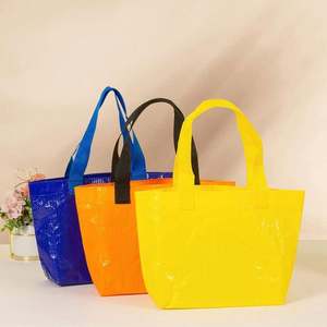 Bolsa de Regalo Laminada Reutilizable Resistente al Agua con Logotipo Personalizado, Bolsa de Compras Ecológica de PP, Venta al Por Mayor - Product Image 1