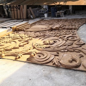 Pédiment cassé en <span class=keywords><strong>pierre</strong></span> moulée avec sculpture en relief d'ange baroque pour l'extérieur de villa ou de manoir - Product Image 2