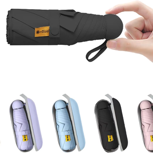Wholesale Promotional Mini Pocket UV Protection Capsule 5 Folding Umbrella Umbrellas