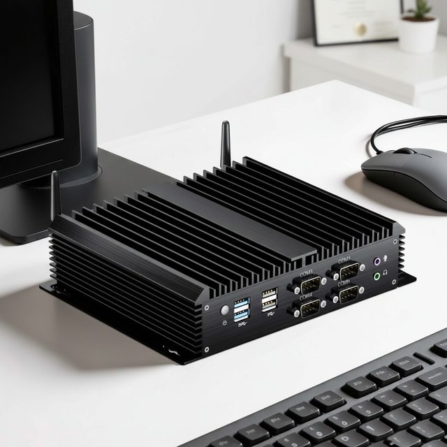 Industrial Pc I3 I5 I7 1165G7/8550U Mini Pc Fanless Industrial Mini PC Dual LAN HD+VGA DDR4 6 COM 8 USB for Industrial Computer