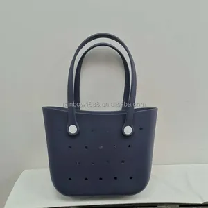 โรงงานผลิต OEM ODM ขายส่ง <span class=keywords><strong>กระเป๋า</strong></span>ชายหาดซิลิโคนขนาดเล็ก EVA ดีไซน์เนอร์ DIY <span class=keywords><strong>กระเป๋า</strong></span>หิ้วชายหาด EVA <span class=keywords><strong>กระเป๋า</strong></span>ชายหาดซิลิโคนกันน้ำ - Product Image 4