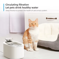 Ensemble de distributeur de nourriture et d'eau pour animaux de compagnie, distributeur d'eau automatique pour chat, distributeur automatique de nourriture et d'eau pour chats ou chiens