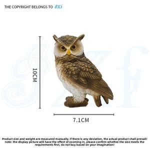 Résine hibou ornement mignon Animal oiseau artisanat pour la maison meuble TV armoire à vin salon décoration de bureau - Product Image 6