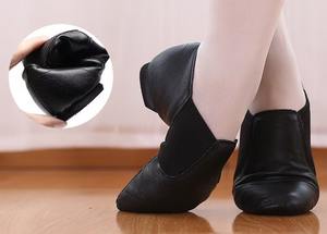 <span class=keywords><strong>Ballerine</strong></span> Pantoufles Appartements Ballet Marron Noir Cuir Ballet Chaussures Danse pour Femmes et Filles Enfants - Product Image 5