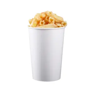 Wadah Kertas Ember Putih Ayam Goreng Kustom Kotak Makanan Kemasan Kotak Popcorn