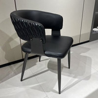 Chaise de salle à manger minimaliste de style italien, fauteuil moderne et simple pour la maison, dossier confortable, élégance raffinée et luxueuse, chaise parfaite
