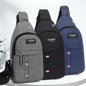 Großhandel Schulter Oxford Nylon Smart Printed Fashion Reise Messenger Männer Schlinge Brust Cross body Gürtel tasche Herren tasche Hüft taschen