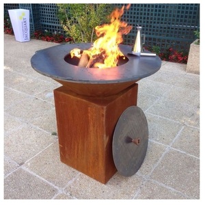 Fosse <span class=keywords><strong>de</strong></span> feu <span class=keywords><strong>en</strong></span> acier pour <span class=keywords><strong>barbecue</strong></span>, OEM, bon marché pour l'extérieur, avec Table, Grill, gril, - Product Image 3