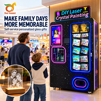 Machine de gravure laser sur cristal personnalisée pour cadeaux, distributeur automatique en libre-service