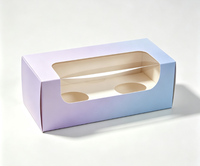 Scatola per Bicchieri di Carta Personalizzata con Finestra Trasparente, Confezione OEM, Logo Personalizzato, Dimensioni e Colori Personalizzabili, Scatola Regalo