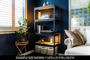 Étagère de rangement industrielle réglable à 5 couches violette Étagère de <span class=keywords><strong>garage</strong></span> en acier robuste avec étagère de rangement - Product Image 6