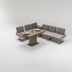 Ensemble de sièges d'extérieur modernes en métal Rosse pour 6 personnes, mobilier de jardin résistant aux intempéries pour cuisine, balcon, cour arrière, Turquie - Product Image 4