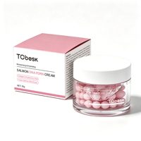 Crème hydratante en capsules PDRN avec ADN de saumon, collagène, peptides et acide hyaluronique, crème hydratante, raffermissante et éclatante pour le visage