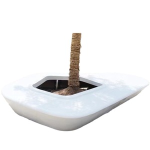 Patio <b>Bench</b> <b>Plastic</b> Outdoor Furniture Modern Contemporary Durable Mall Use - Product Image 1