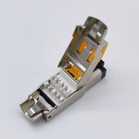 Nouveau connecteur RJ45 Cat8 STP 8P8C, câble Ethernet, tête de prise plaquée or pour connecteurs réseau RJ 45