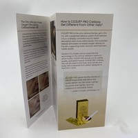 Brochure personnalisée de haute qualité en papier d'art 250g, impression numérique ou offset, dépliant, prospectus
