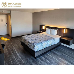 Một cửa khách sạn chìa khóa trao tay giải pháp hiện đại thân thiện với môi sang trọng Vua Kích thước gỗ sồi khách sạn phòng ngủ Bộ - Product Image 5