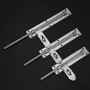 Perno de puerta de acero inoxidable de alta resistencia, montaje en superficie, diseño tradicional para puertas de madera - Product Image 1