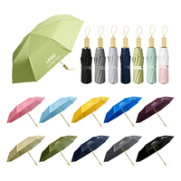 Paraguas Plegable de Tres Secciones, Moderno, Automático, de Tela Pongee, para Damas, 95 cm de Diámetro Abierto, Regalo Empresarial, Ligero, Totalmente Automático