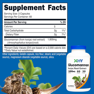 Capsule de Glucomannane de <span class=keywords><strong>Konjac</strong></span> Certifiée Halal, Nouvelle Arrivée, Fabrication OEM, <span class=keywords><strong>pour</strong></span> la Perte de Poids - Product Image 3